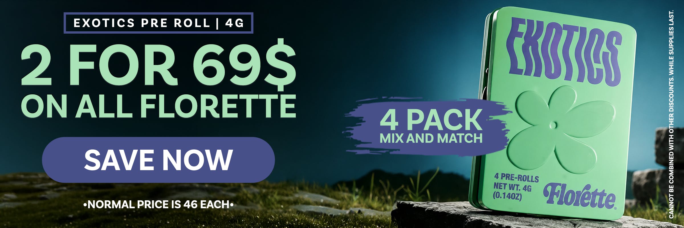 Florette Exotics for Sale 2 for $69