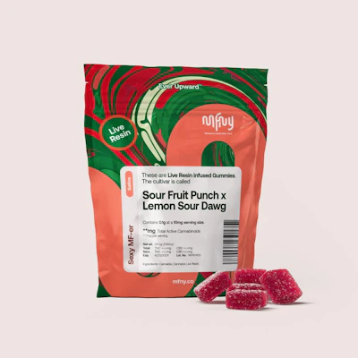MFNY - 100mg Live Resin Gummies - Sour Fruit Punch x Lemon Sour Dog