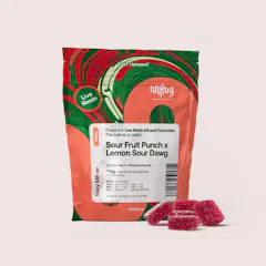 Sour Fruit Punch x Lemon Sour Dawg Live Resin Gummies | 10 pk