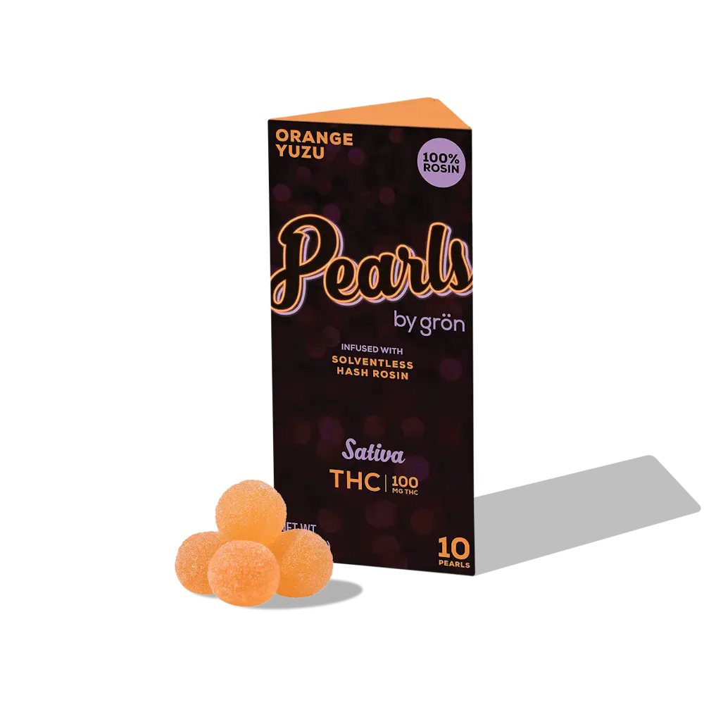 Product Pearls - Orange Yuzu - Rosin Gummies - 10pk - 100mg