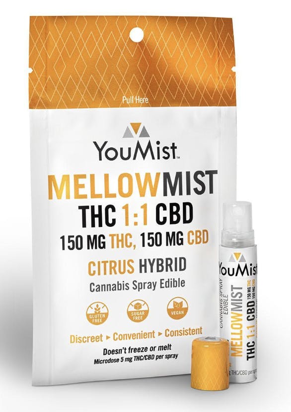 Product: YouMist | Cannabis Spray - Mellow Mist - 150mg THC: 150mg CBD