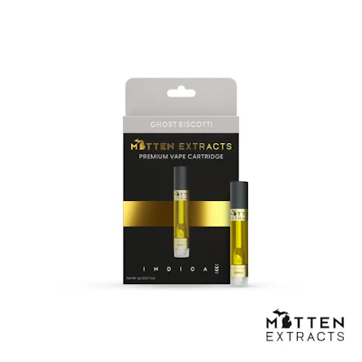 Mitten Extracts - 1g Cart - Ghost Biscotti (I) - CARTRIDGES by Mitten Extracts at King of Budz