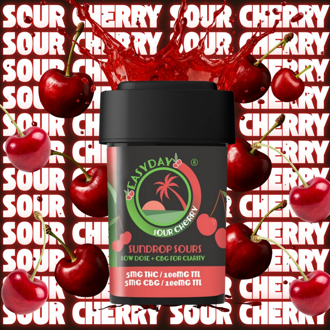 EasyDay Sour Cherry Sundrops CBG 5mg 20-pack