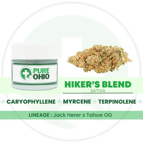 Pure Ohio | Hikers Blend (Buds) | 3.5g | Sativa-active