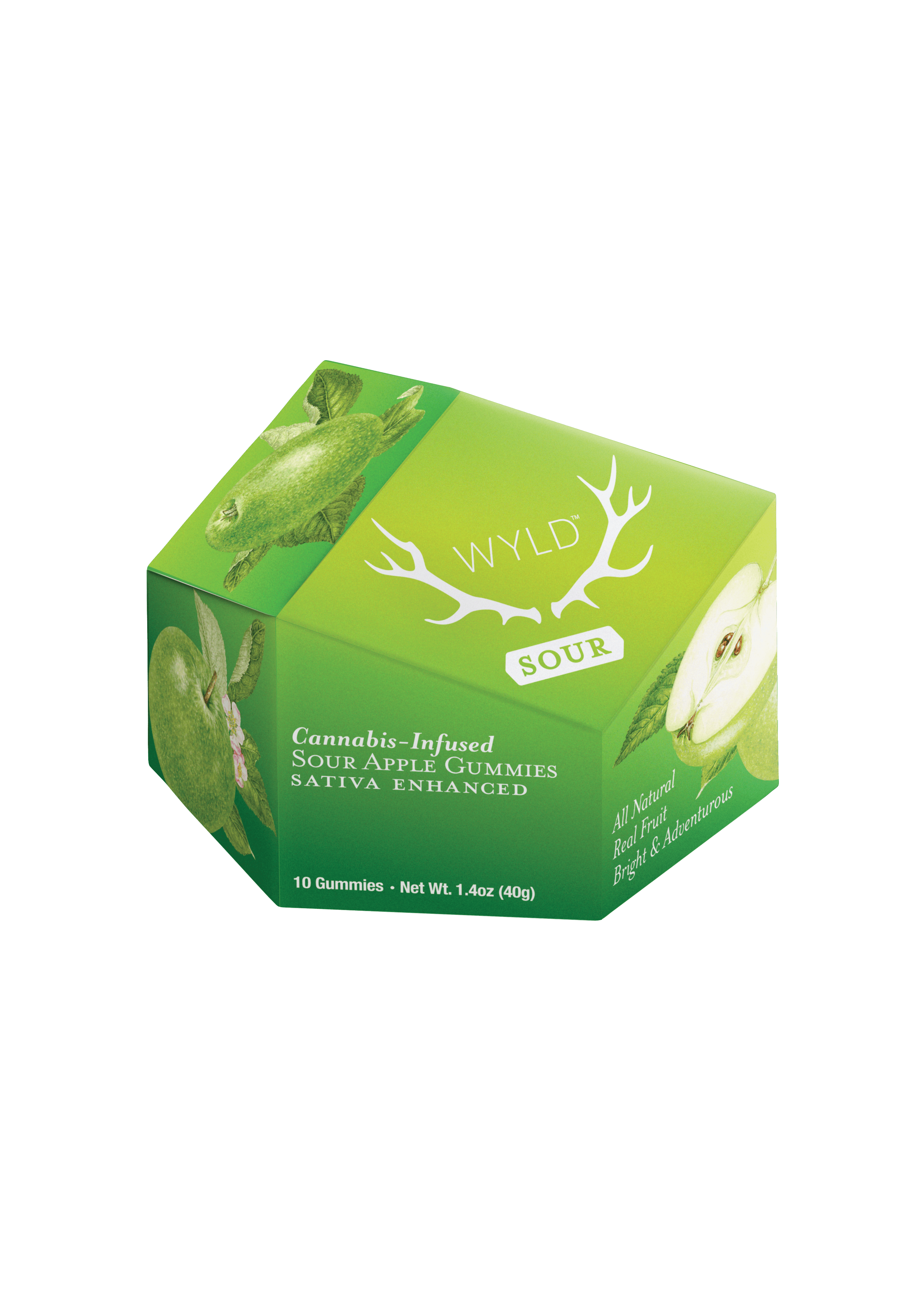 Wyld | 100mg Gummy | Sour Apple (Sativa)