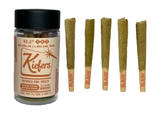 Product Infused Preroll |  Papaya Upside Down Cake (I) 5pk | Kiefers