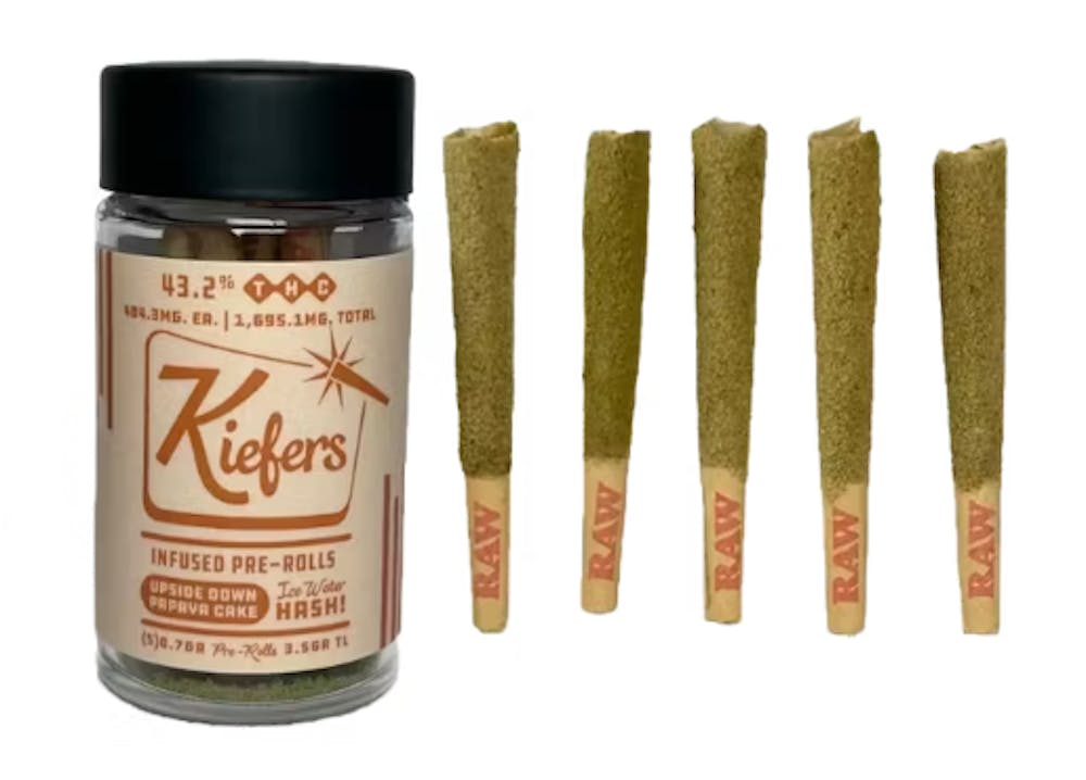 Product Infused Preroll |  Papaya Upside Down Cake (I) 5pk | Kiefers