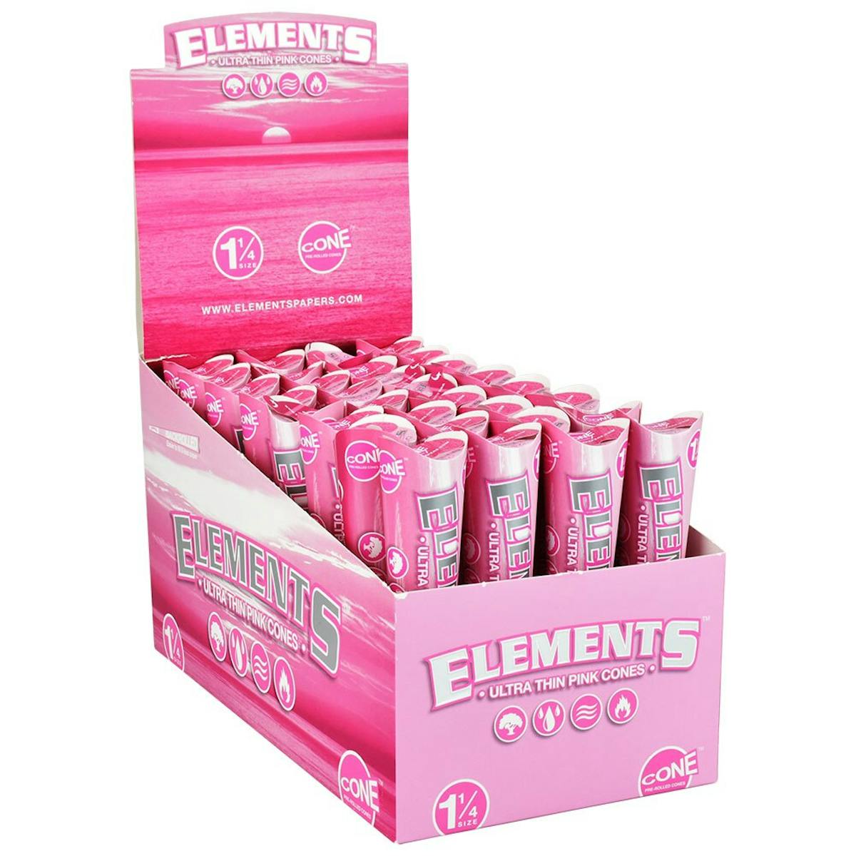 Photo of Elements | Ultra Thin Pink Cones | 6pk | 1 1/4