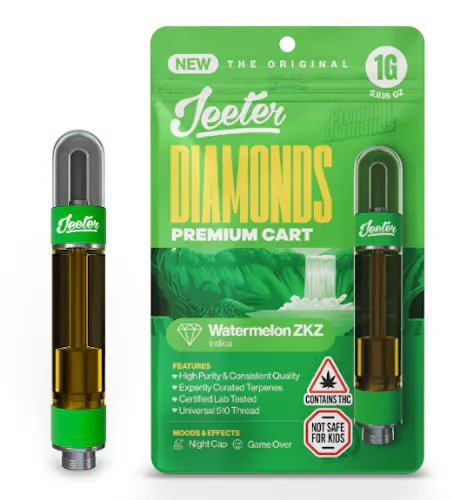Jeeter Watermelon ZKZ Vape Cartridge 1000mg-active