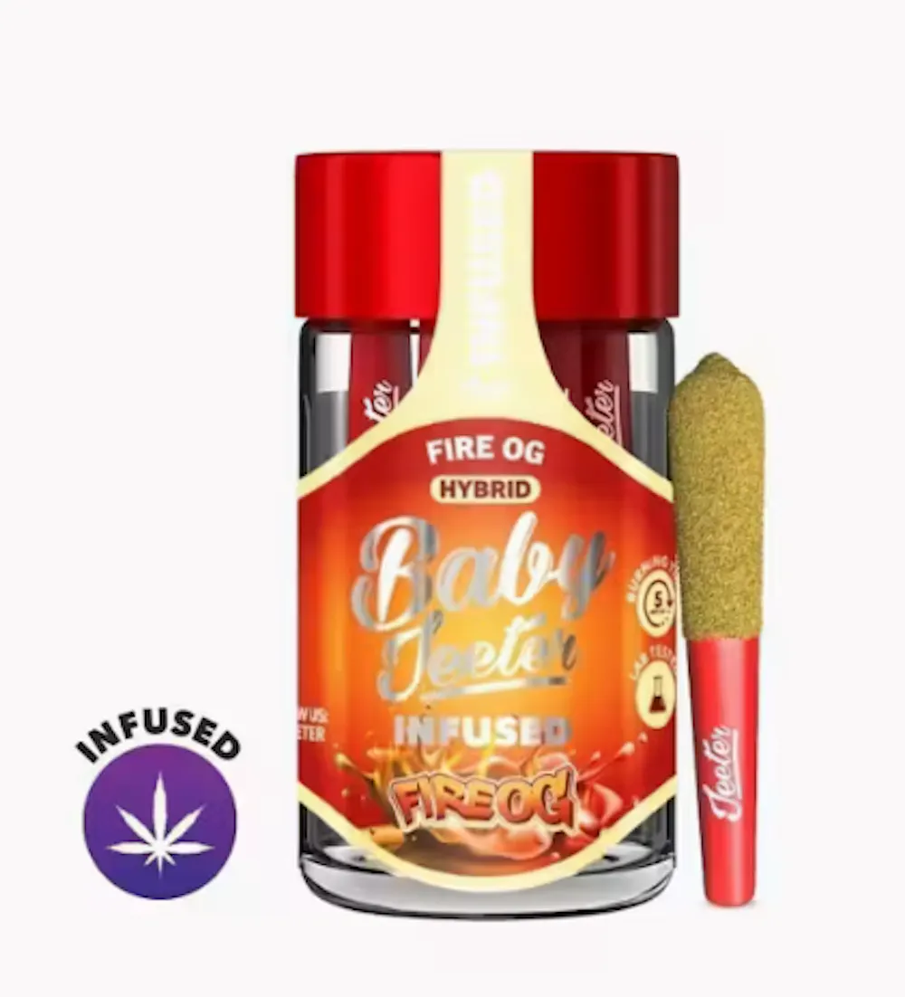 Product Jeeter | Fire OG | Infused Prerolls / 5pk