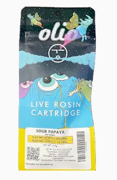 Olio | 510 Cartridge | Live Rosin - Sour Papaya | 0.5g