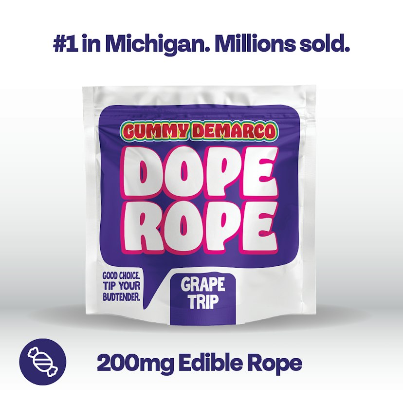 Dope Rope - Grape Trip 200mg Gummy