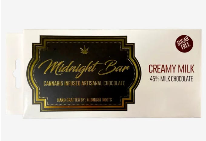 Product: MIDNIGHT BAR | MILK CHOCOLATE - SUGAR FREE | 200MG