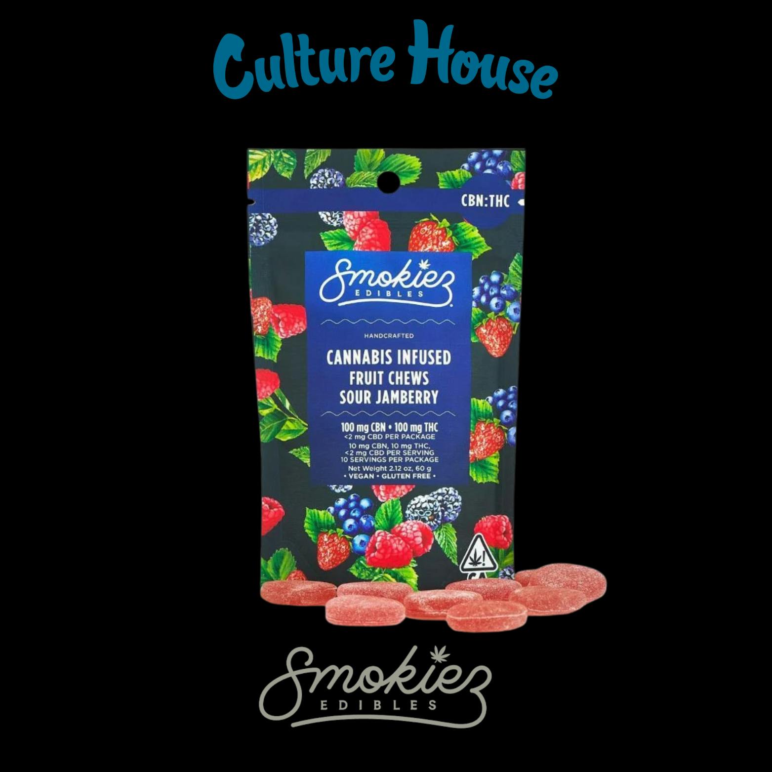 専用　sesamebean&lycheeberry Sour Peach Fruit Chews, 100 mg - CO - Smokiez Edibles