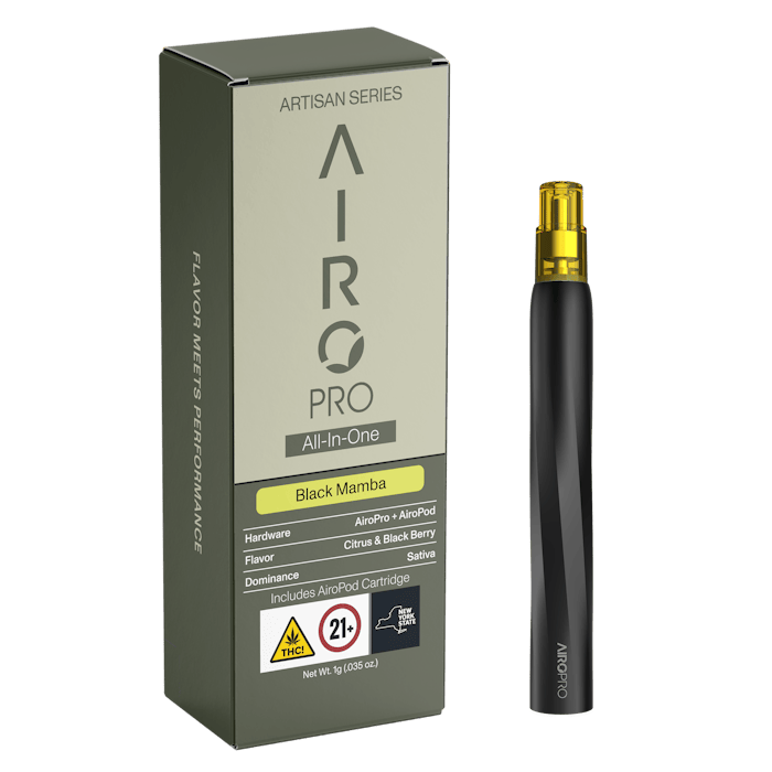 AiroPro All-in-One Vaporizer Artisan | Black Mamba - Sativa