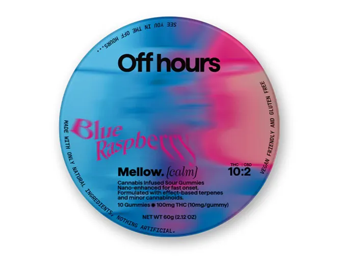 Mellow | Blue Razzberry Gummies 100mg at Strain Stars - Farmingdale