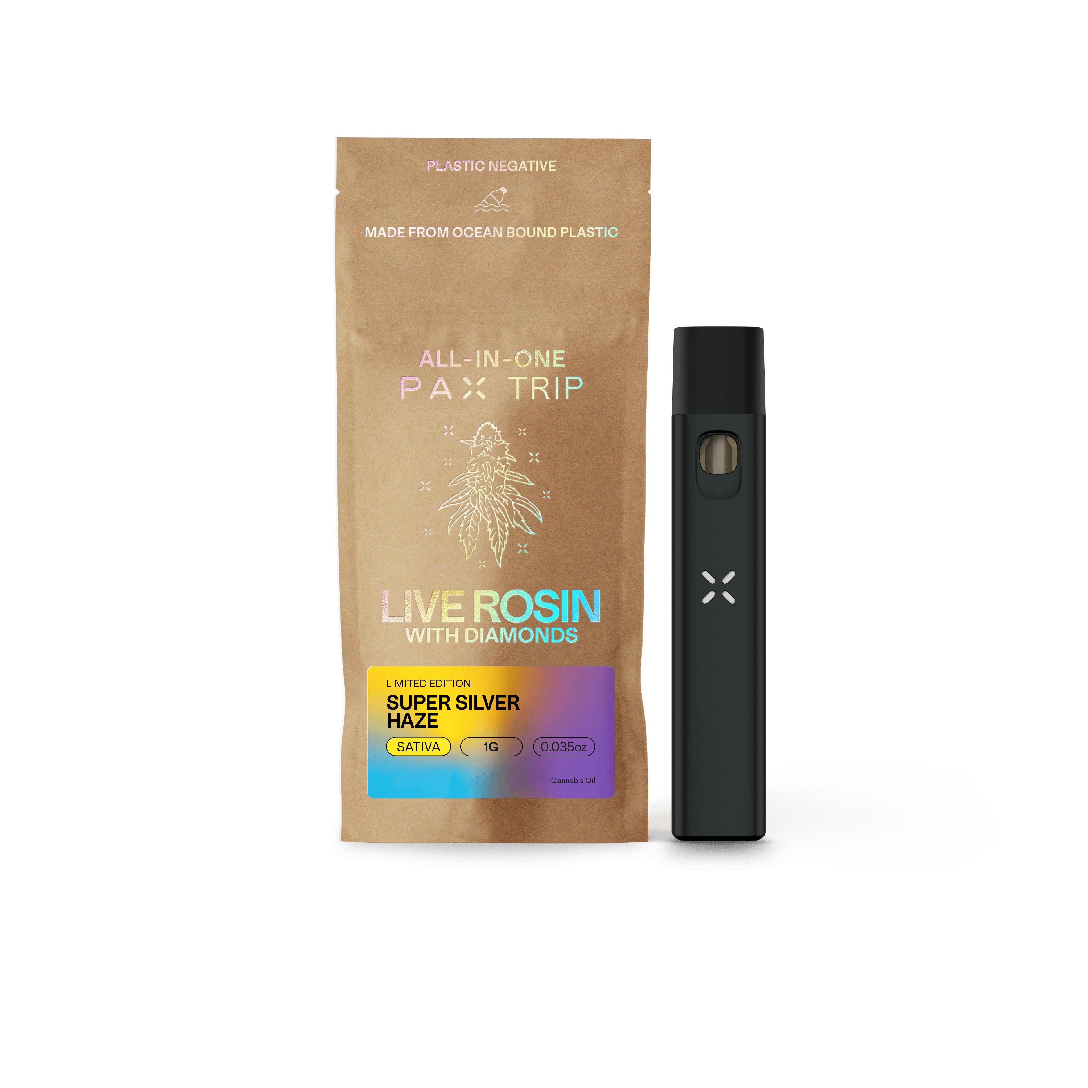 Live Rosin with Diamonds | Super Silver Haze 1g | AIO 1g Vaporizers