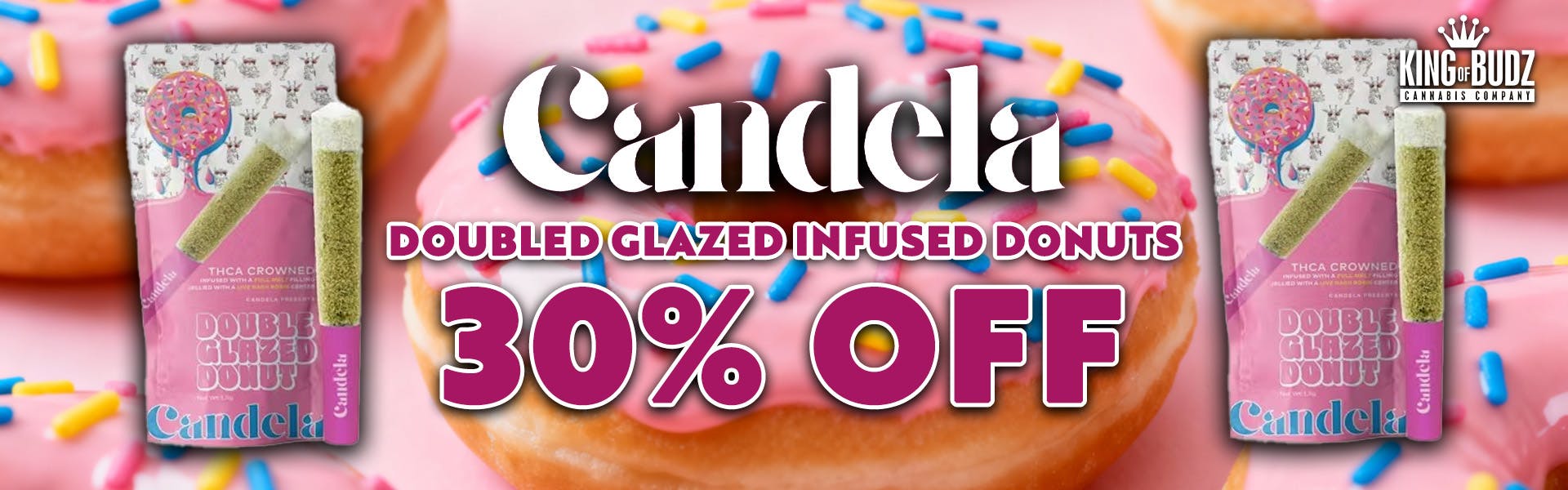 Candela Doubled Glazed Infused Donuts - 30 Percent OFF