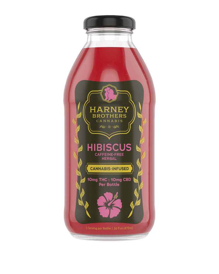Product Harney Brothers Cannabis - Hibiscus Caffeine Free Herbal Tea - 10mg THC - 10mg CBD - 160z