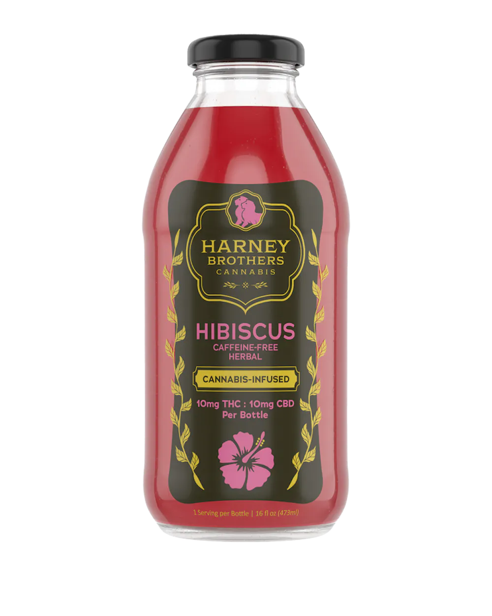 Product Harney Brothers Cannabis - Hibiscus Caffeine Free Herbal Tea - 10mg THC - 10mg CBD - 160z