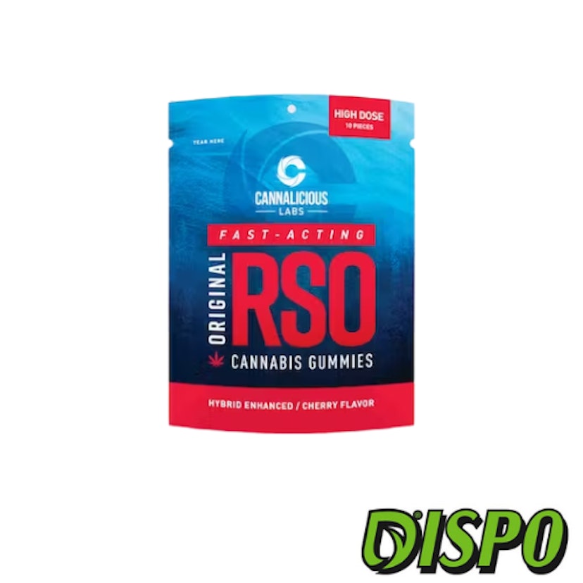Cannalicious Labs - Cherry (Hybrid) RSO 200mg Gummies