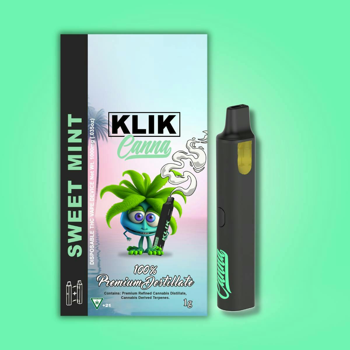 KLIK KLIK Disposable | Sweet Mint - Puff Cannabis Cannabis Store in MI