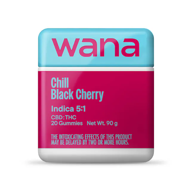 Wana Classic Gummies Chill Black Cherry 10pk/100mg (indica, 2.8g)