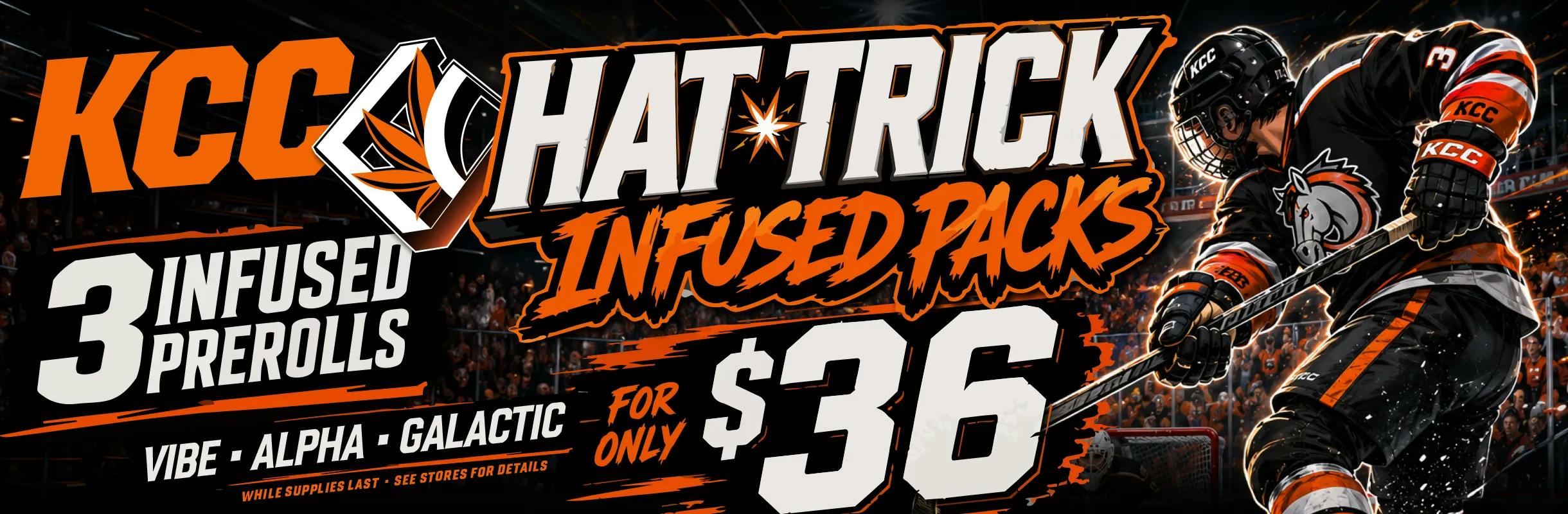 KCC Hat Trick Infused Packs - 3 for $36