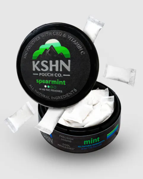 KSHN 200mg THC Pouches - Spearmint 20 x 10mg | NOXX - Plainfield Ave.
