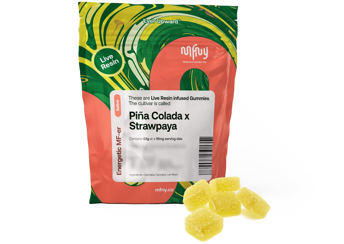 Photo of MFNY | Pina Colado x Strawpaya | Live Resin Gummies