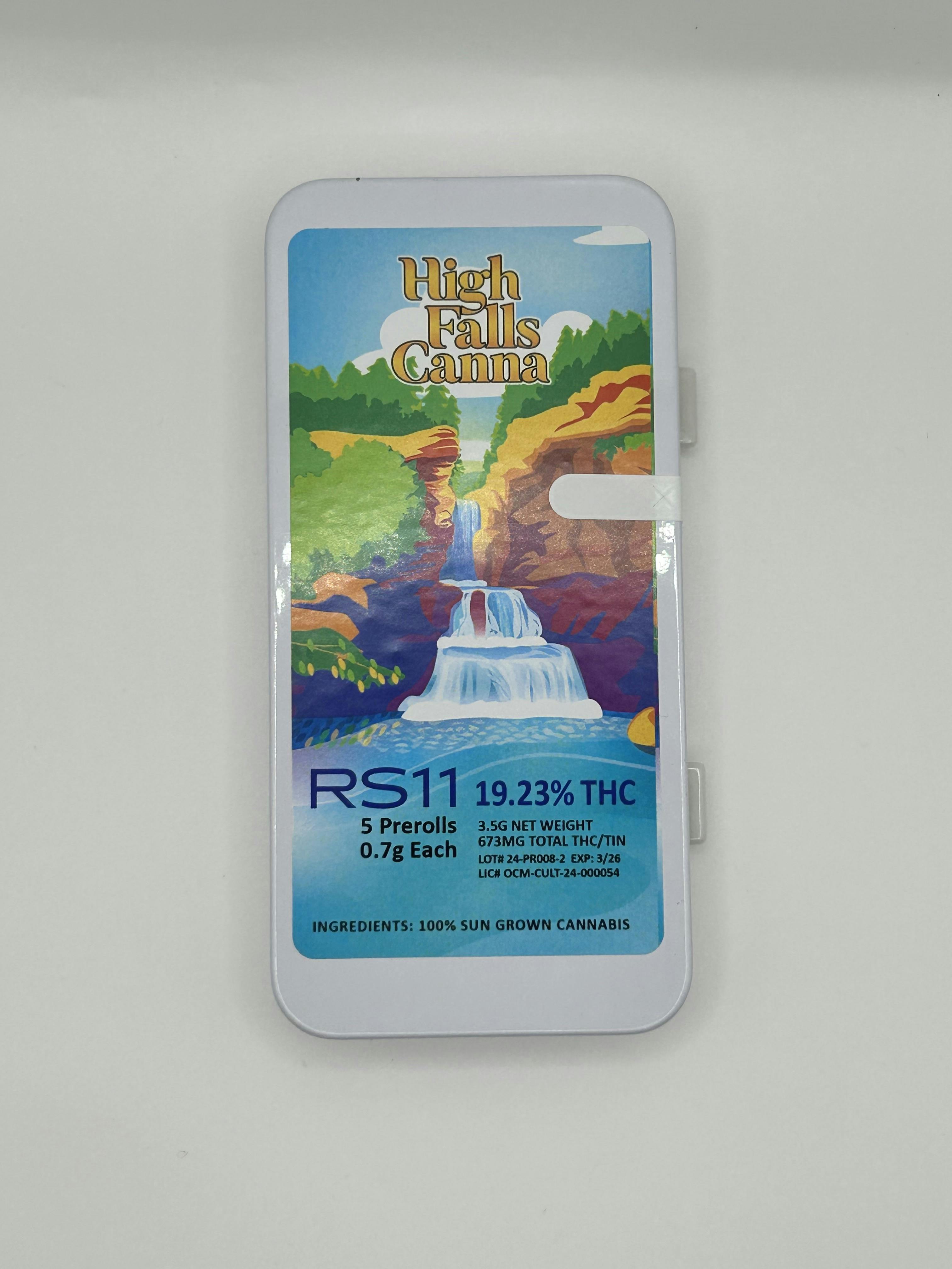 Photo of High Falls Canna – RS11 Pre-Rolls – (5pk)