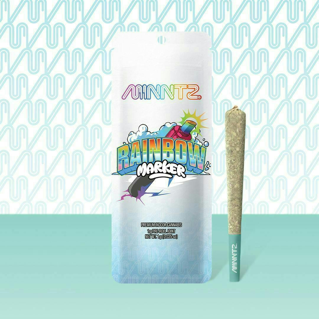 Rainbow Marker Pre-Roll Hybrid by Minntz – Pre-Rolls at Gatsby Cannabis