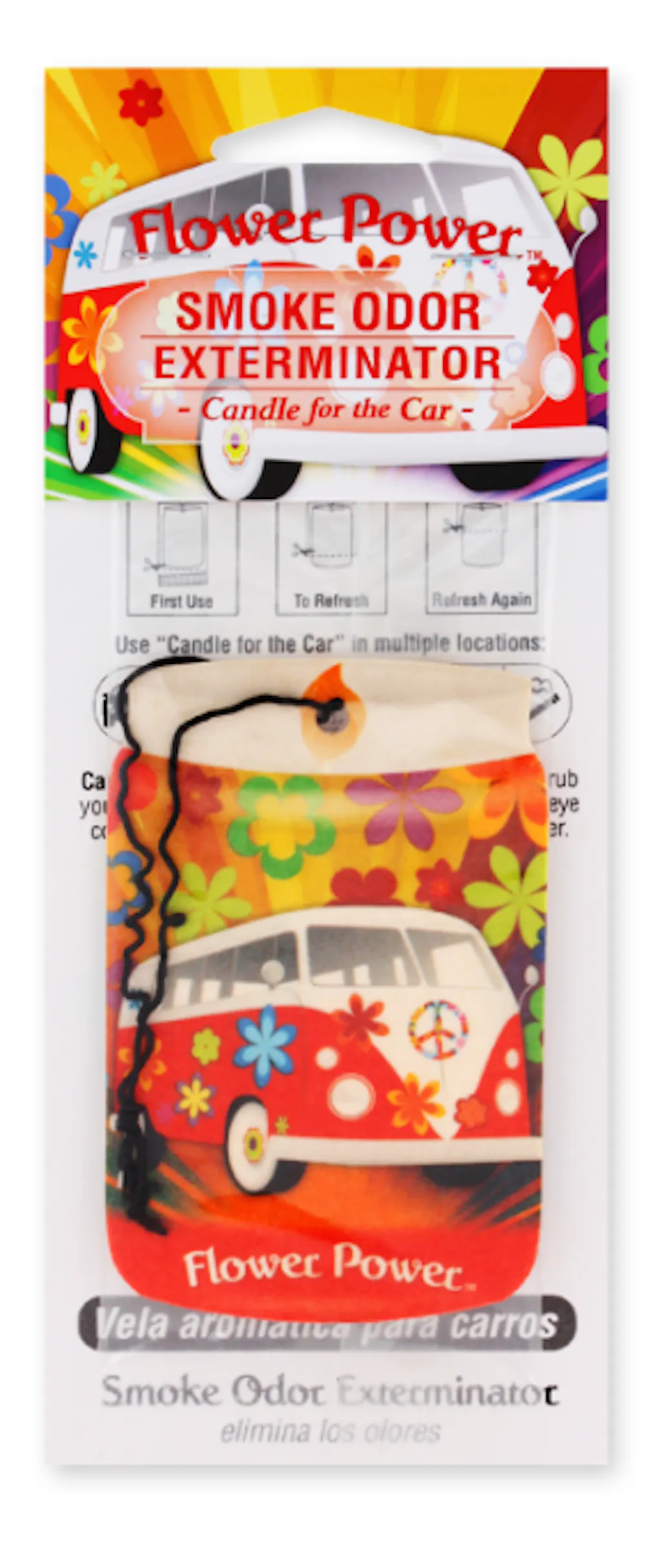 Product Smoke Odor Exterminator Candle for the Car FLOWER POWER