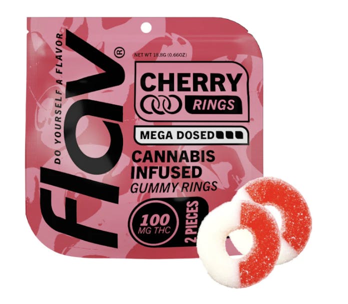 Flav | Cherry | Mega Rings | Live Resin | 100mg | 2ct