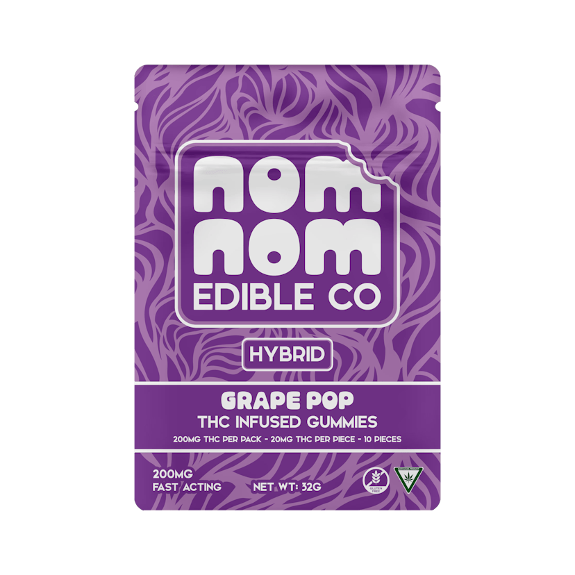 Nom Nom | 200mg Gummies | Grape Pop