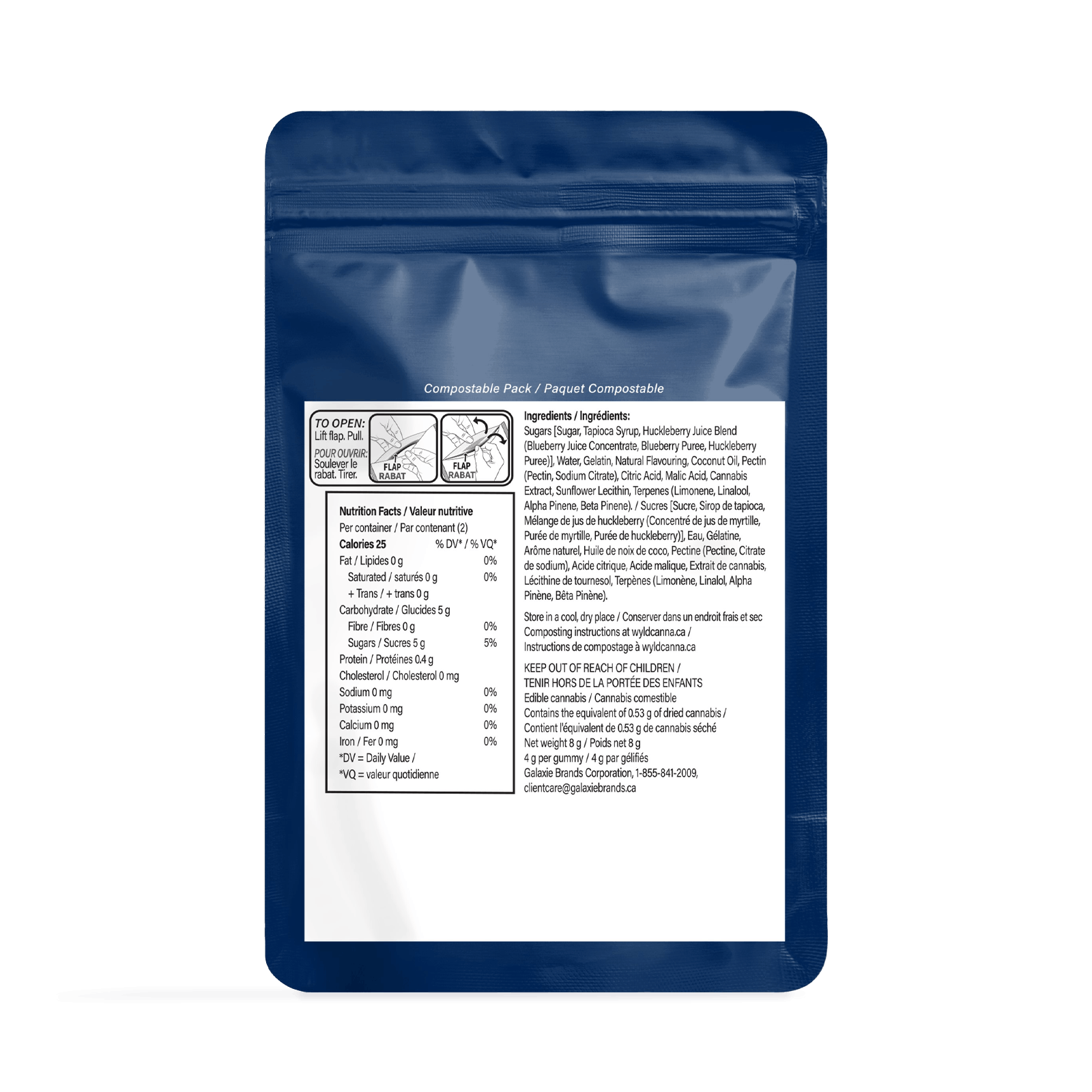 Wyld - real fruit huckleberry gummies | 2-pack-2