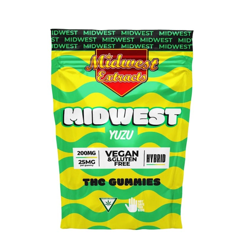 MIDWEST EXTRACTS MIDWEST EXTRACTS | YUZU GUMMIES - 8PK | 200MG — EDIBLES