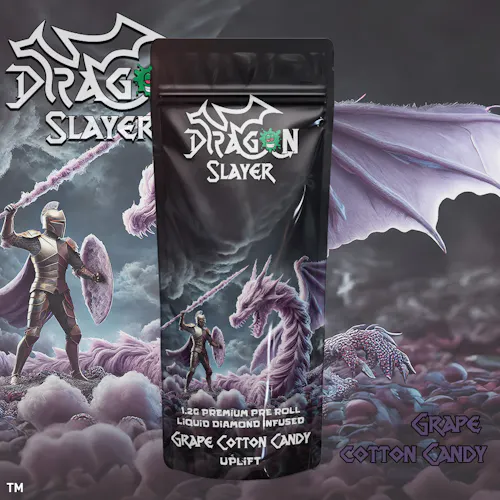 Grape Cotton Candy | Dragon Slayer | Infused Pre-roll | 1.2g-active