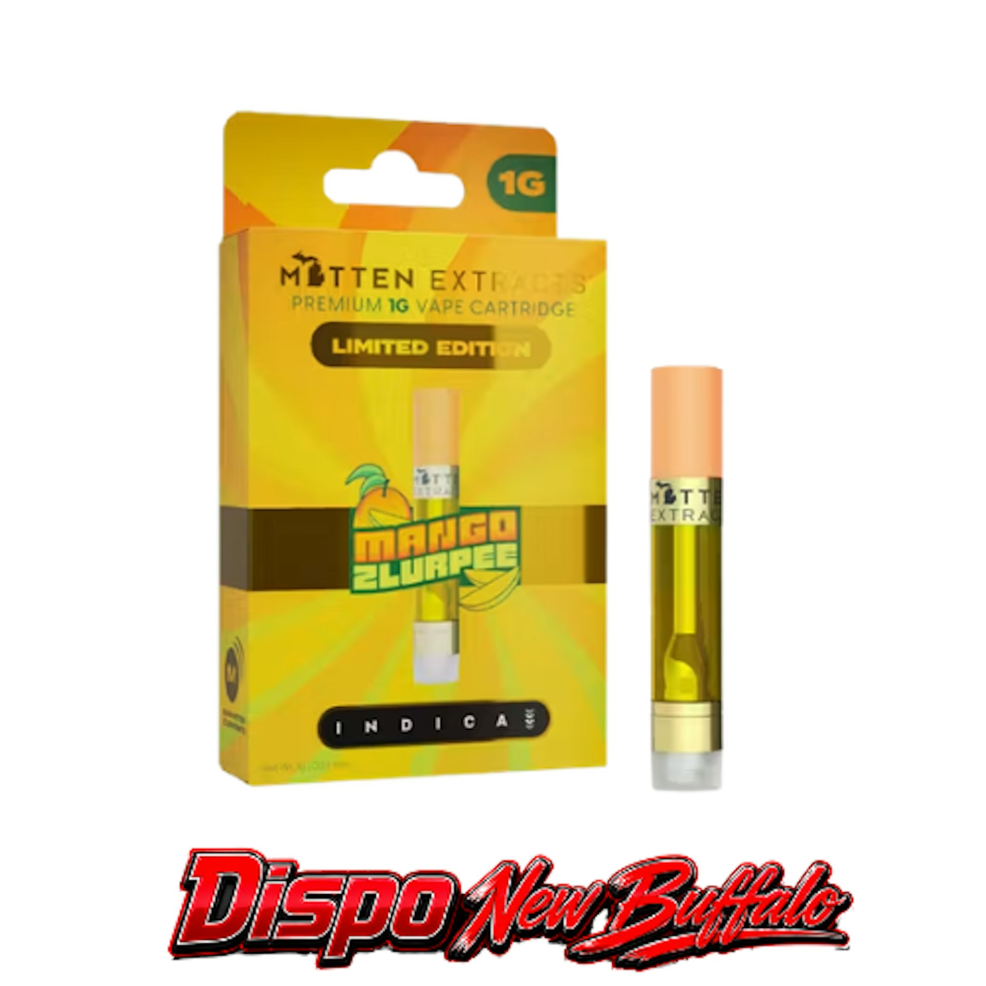 Mitten Extracts - Mango Zlurpee 1G Cartridge