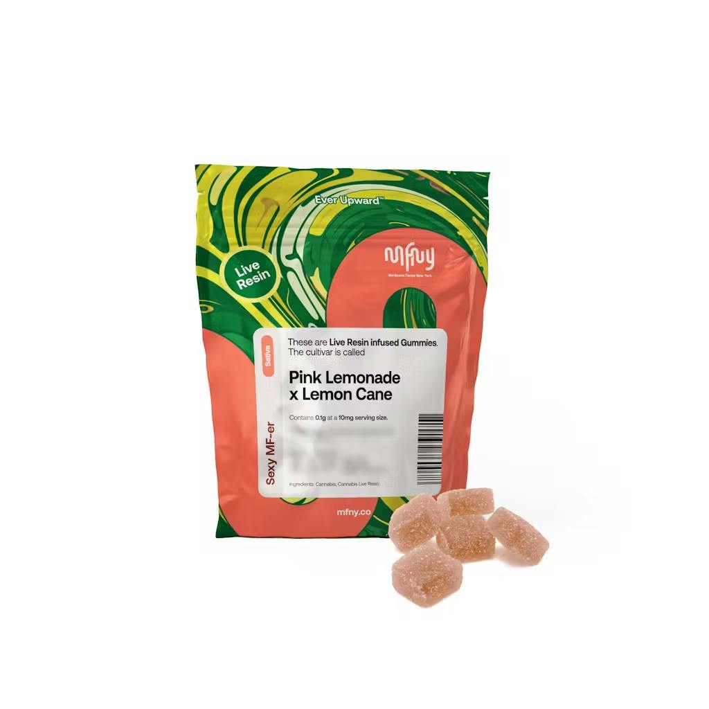MFNY - 100mg Live Resin Gummies - Pink Lemonade x Lemon Cane