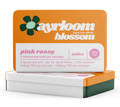 Ayrloom - 5 Pack .6g Infused Prerolls - Pink Rozay