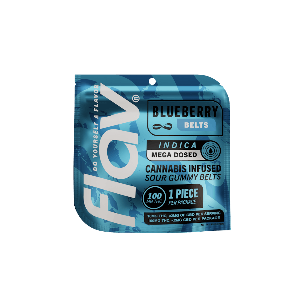 Product Blueberry Mega Belt - Live Resin - 100mg - Indica