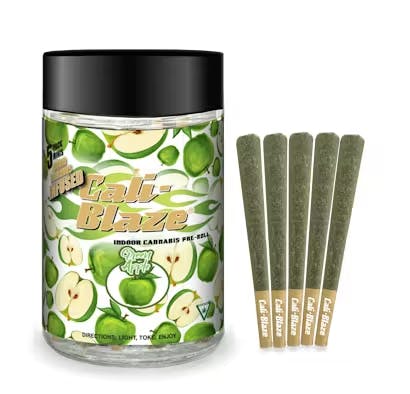 Product Green Apple (H) Liquid Diamond Infused | Pre Rolls | 0.7g 5pk