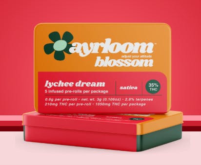 Ayrloom-Pre-Roll-5pk 0.6G-Lychee Dream-1