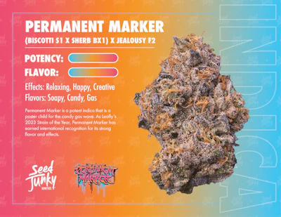 Seed Junky - 3.5g Prepack - Permanent Marker - FLOWER by Seed Junky at King of Budz