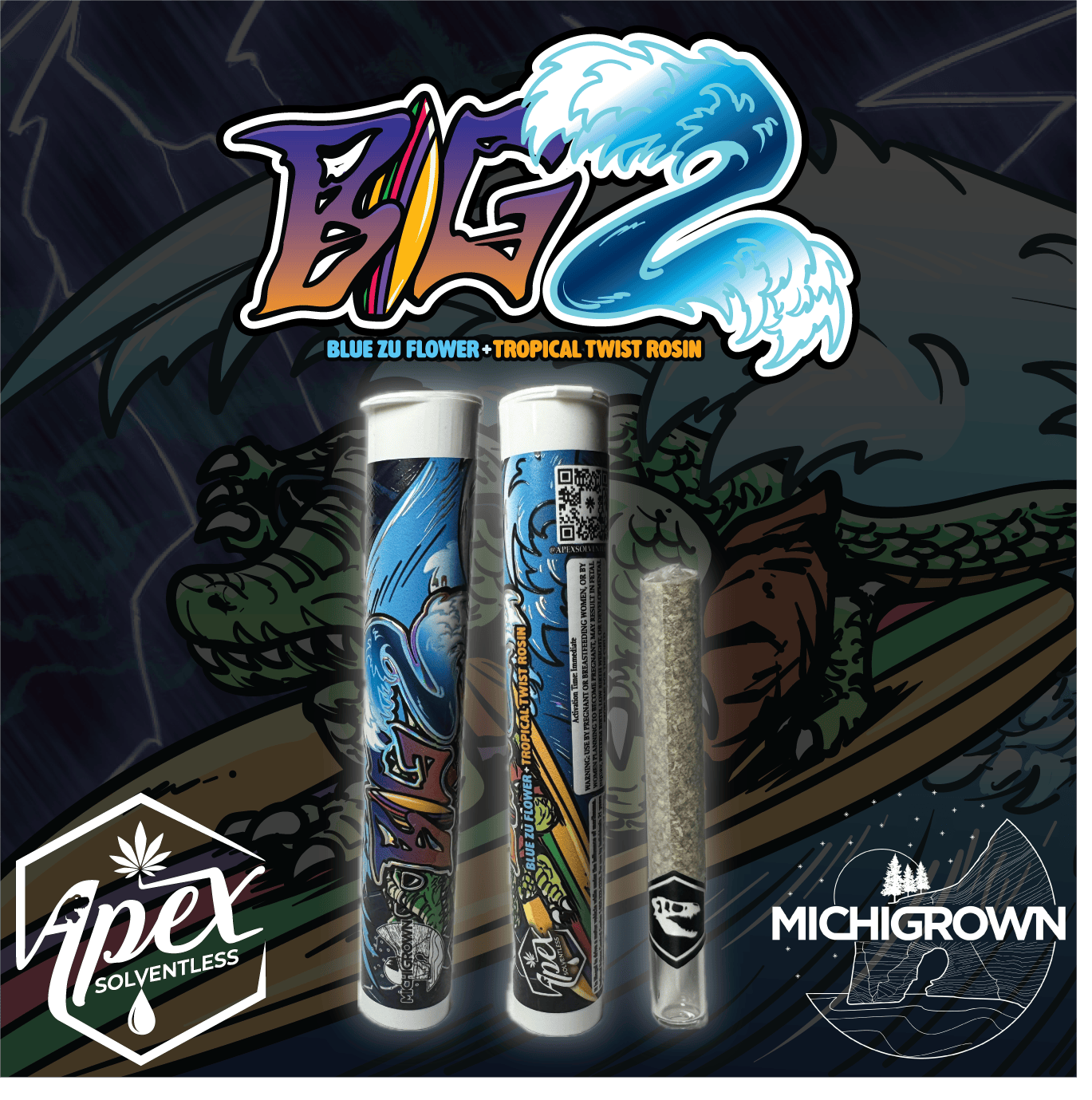 Apex - 1.5g Hash Rosin Preroll - Gogurt Parfait