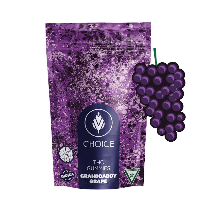 Choice - Granddaddy Grape 200mg Gummies
