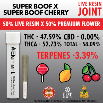 Element x Ragged Wizard - 1g Live Resin Joint - Super Boof x Super Boof Cherry - PRE_ROLLS by Element at King of Budz