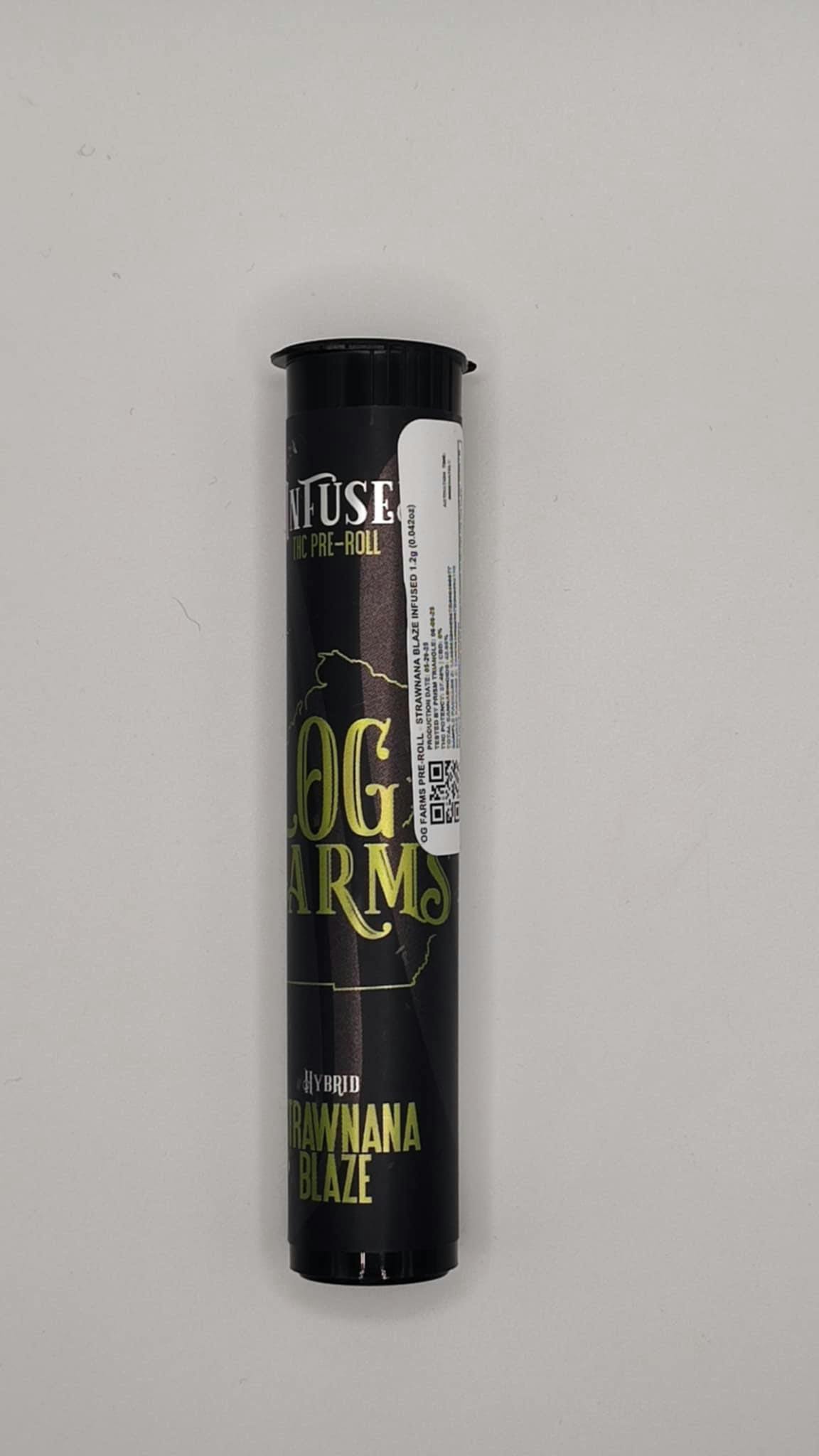 Product: OG Farms | Infused Pre-Roll - 1.2g - Strawnana Blaze