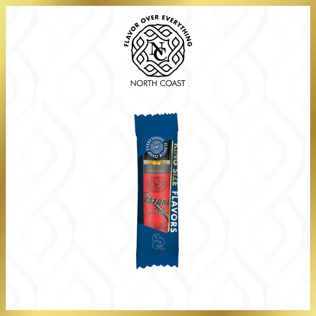 Product: North Coast x Adams Family | Live Rosin Disposable - Katana (King Size) 0.5g